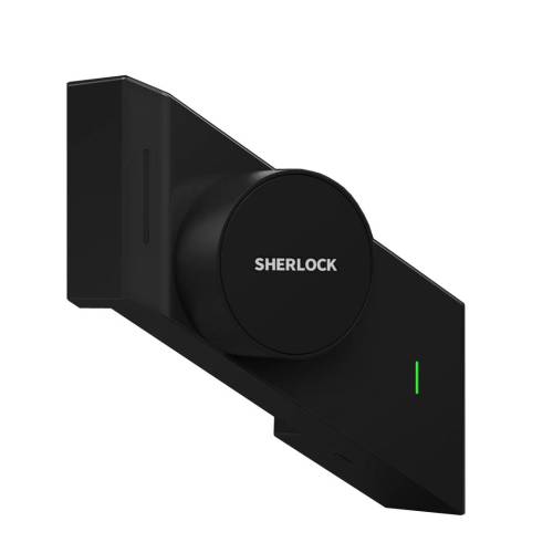 блокиратор замка sherlock smart sticker m1 (черный, открытие влево)